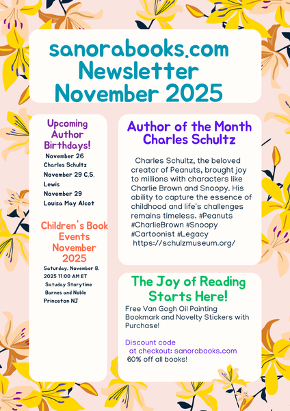 Sanora Books Newsletter! November 2, 2025