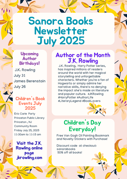 Sanora Books Newsletter! July 21, 2025