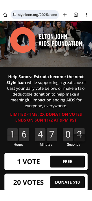 Elton John AIDS Foundation! November 2, 2025