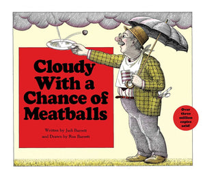 Cloudy With a Chance of Meatballs by Judi Barrett (Paperback) Used PL-0057-01-18-2019-6.99-U
